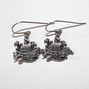 Sterling Silver Noah's Ark Earrings